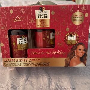Mariah Carey Find Your Happy Place Holiday Gift Nutmeg & Sweet Cream 3 Piece Set